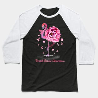 Flamingo Hope Breast Cancer Awareness Baseball T-Shirt